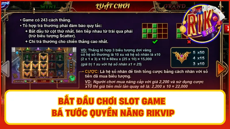 Hướng dẫn tham gia Bá Tước Quyền Năng tại Rikvip