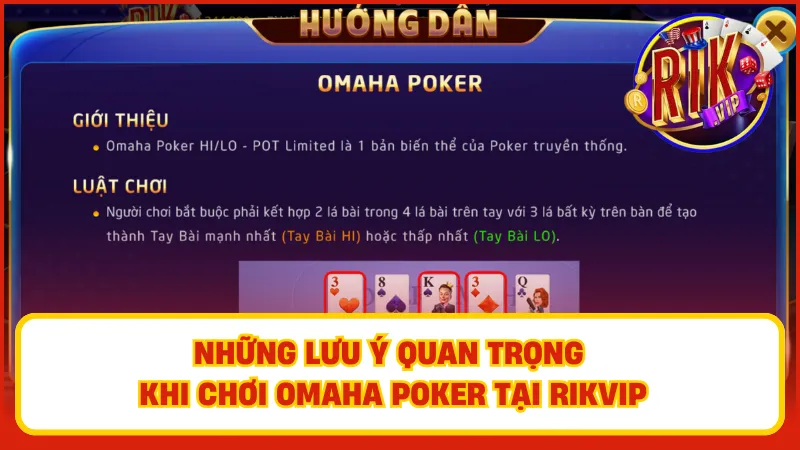 Điều cần lưu ý khi tham gia Omaha Poker nâng cao khả năng giành chiến thắng
