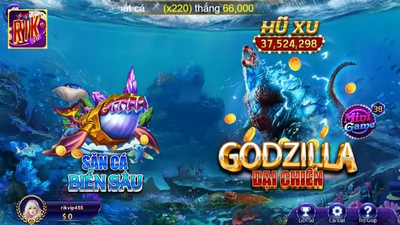 Bắn cá trực tuyến tại Rikvip chắc chắn sẽ không khiến bạn thất vọng